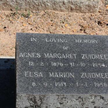 ZUIDMEER Agnes Margaret 1876-1954 :: ZUIDMEER Elsa Marion 1913-1956
