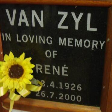 ZYL René, van 1926-2000
