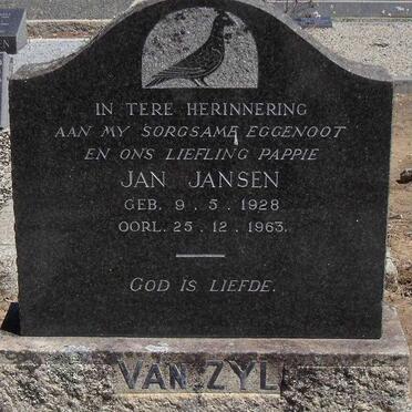 ZYL Jan Jansen, van 1928-1963 &amp; Hester Petronella 1926-2006