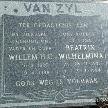 ZYL Willem H.C., van 1920-1988 &amp; Beatrix Wilhelmina 1921-1994