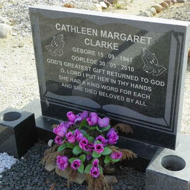 CLARKE Cathleen Margaret 1941-2010