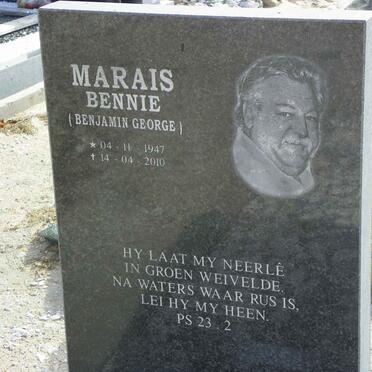 MARAIS Benjamin George 1947-2010
