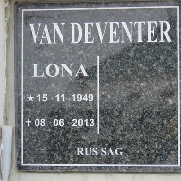 DEVENTER Lona, van 1949-2013