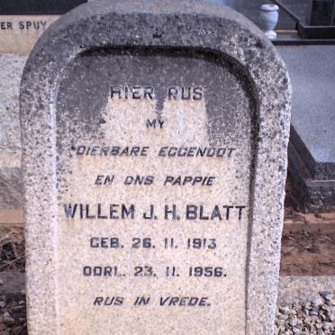 BLATT Willem J.H. 1913-1956