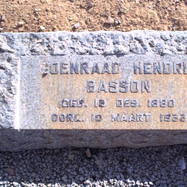 BASSON Coenraad Hendrik 1890-1933