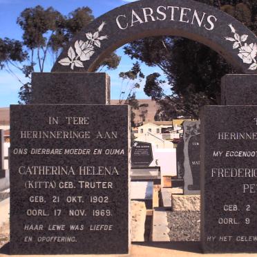 CARSTENS Frederick Jacobus Petrus 1897-1966 &amp; Catherina Helena TRUTER 1902-1969