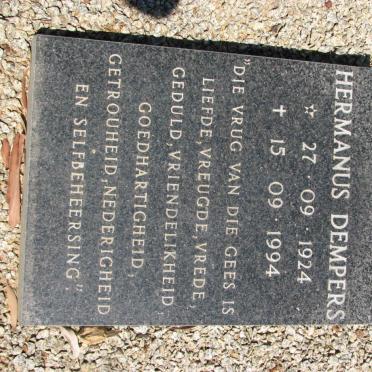 DEMPERS Hermanus 1924-1994