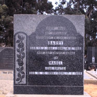 LOFTUS Barry 1881-1952 &amp; Mabel SMUTS 1895-1989