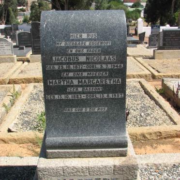 MOSTERT Jacobus Nicolaas 1877-1948 &amp; Martha Margaretha BASSON 1883-1957