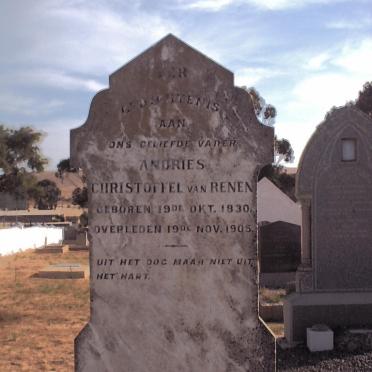 RENEN Andries Christoffel, van 1830-1905