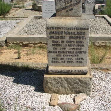 SMUTS James Wallace Sleigh 1861-1926 &amp; Anna Christina 18??-1941