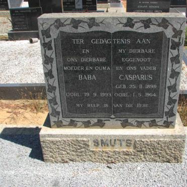 SMUTS Casparus 1899-1964 &amp; Baba ?-1993