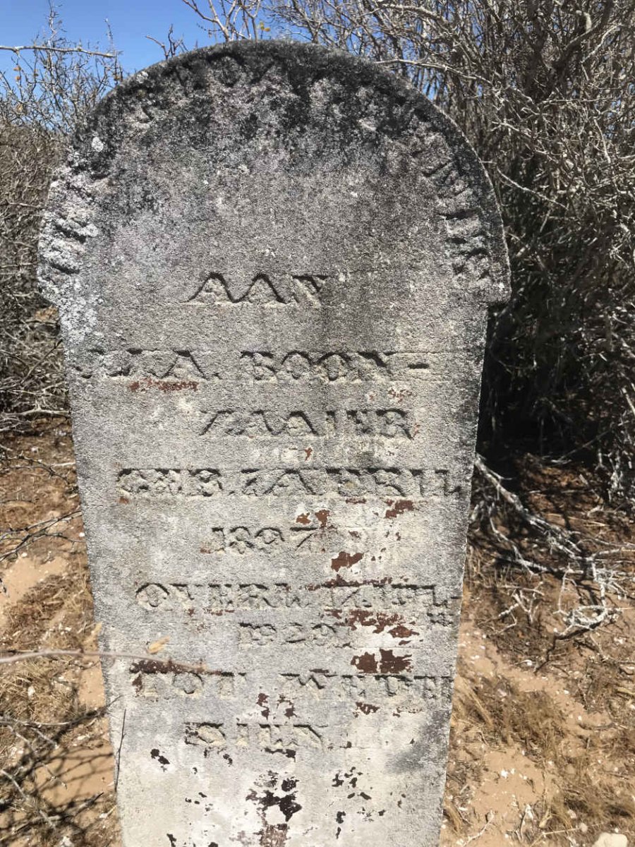 BOONZAAIER ?.?.A. 1897-1929