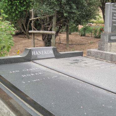 HANEKOM Jan Carel Horak 1872-1937 &amp; Johanna Wilhelmina THERON 1886-1978