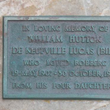 LUCAS William Hutton de Neufville 1907-1987