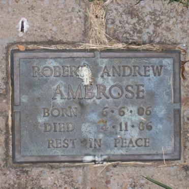 AMBROSE Robert Andrew 1906-1986