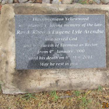 ARENDSE Rhodes Eugene Lyle -2011