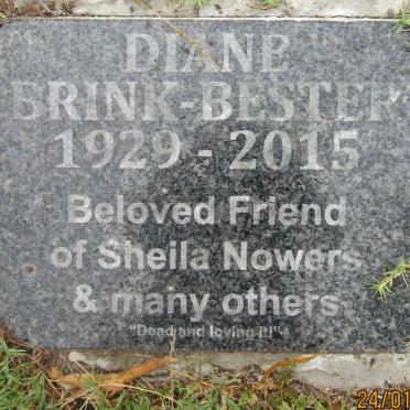 BESTER Diane, BRINK 1929-2015