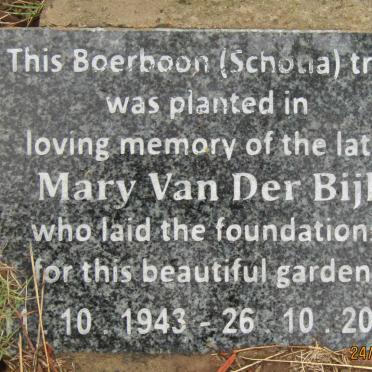 BIJL Mary, van der 1943-2012