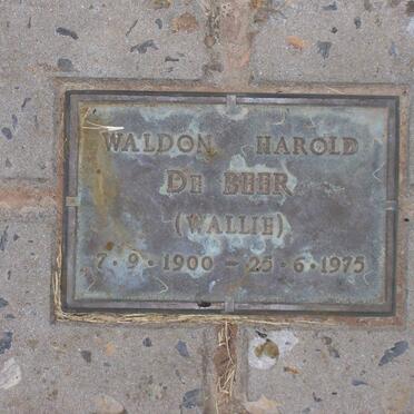BEER Waldon Harold, de 1900-1975