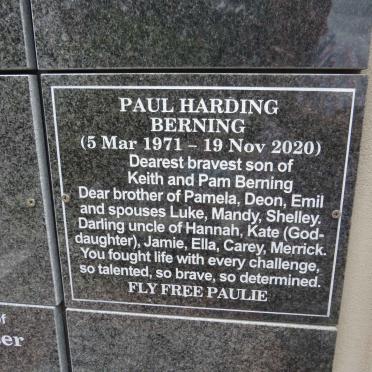 BERNING Paul Harding 1971-2020
