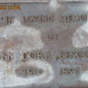 BENGOUGH Ann Dora 1910-1995