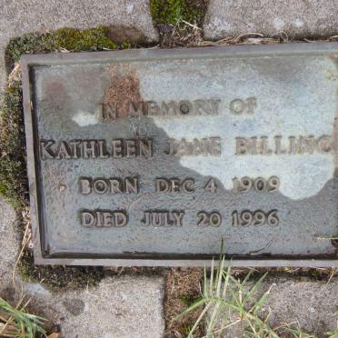 BILLING Kathleen Jane 1909-1996