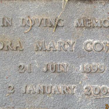 COWARD Dora Mary 1899-2000