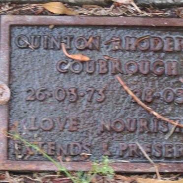 COUBROUGH Quinton Rhoderick 1973-1973