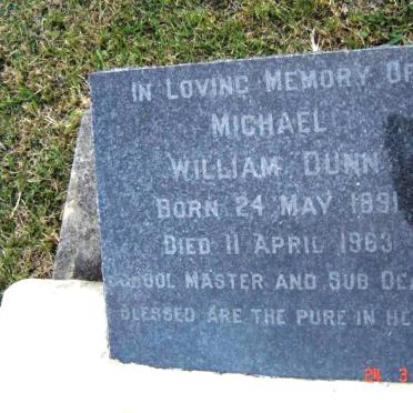 DUNN Michael William 1891-1963