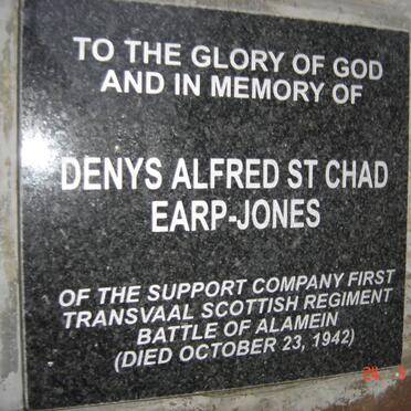 JONES Denys Alfred St. Chad, EARP -1942