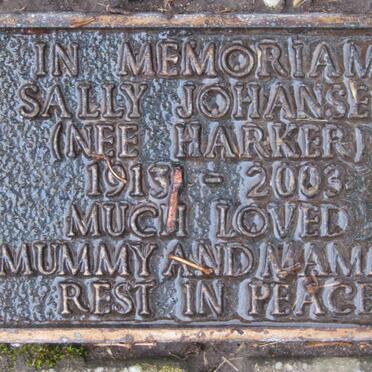 JOHANSEN Sally nee HARKER 1913-2003