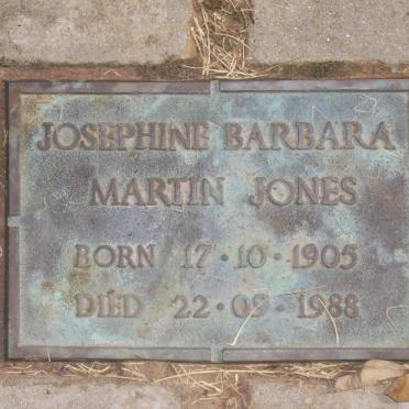 JONES Josephine Barbara Martin 1905-1988