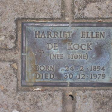 KOCK Harriet Ellen, de nee STONE 1894-1979