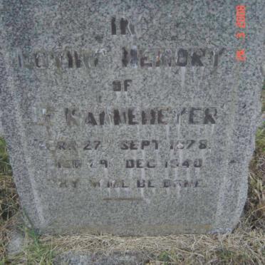 KANNEMEYER 1878-1940