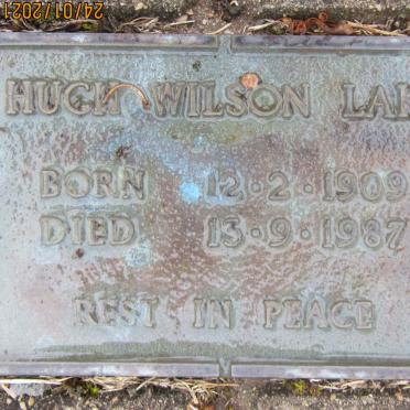 LAKE Hugh Wilson 1909-1987