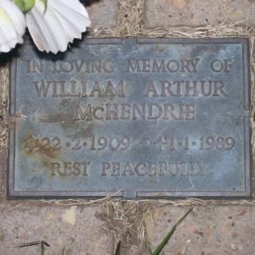 McHENDRIE William Arthur 1909-1989