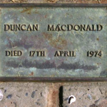MACDONALD Duncan -1974