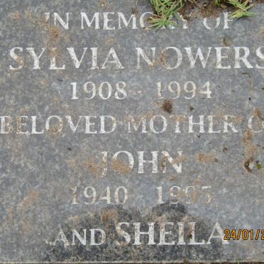 NOWERS Sylvia 1908-1994 :: NOWERS John 1940-1995