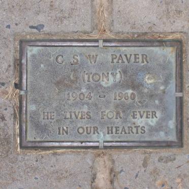 PAVER C.S.W. 1904-1980