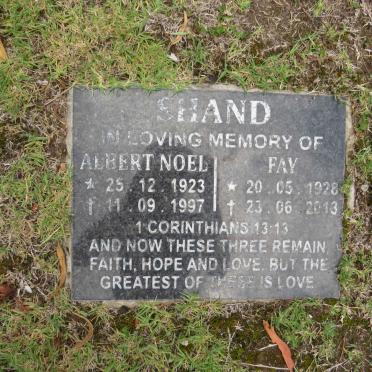 SHAND Albert Noel 1923-1997 & Fay 1928-2013