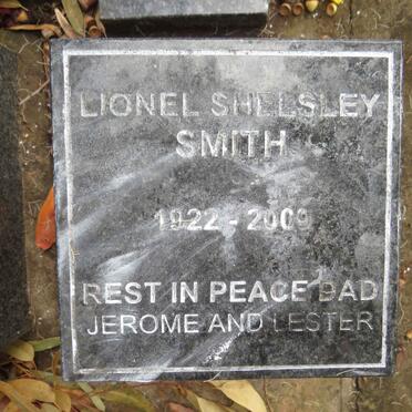 SMITH Lionel Shelsley 1922-2009