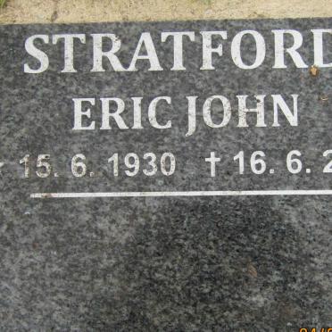 STRATFORD Eric John 1930-2016