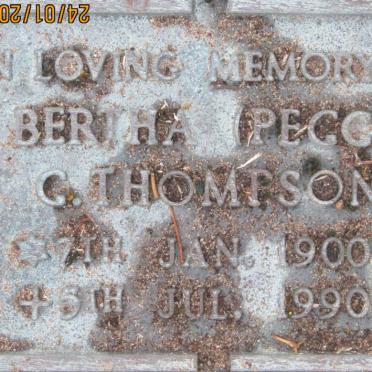 THOMPSON Bertha G. 1900-1990