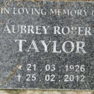 TAYLOR Aubrey Robert 1926-2012