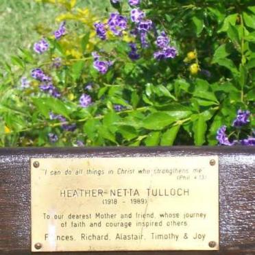 TULLOCH Heather-Netta 1918-1989