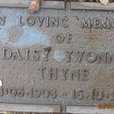 THYNE Daisy Yvonne 1908-1996