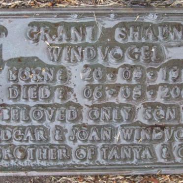 WINDVOGEL Grant Shaun 1976-2000