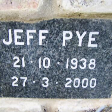 PYE Jeff 1938-2000