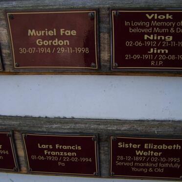 GORDON :: VLOK :: FRANZSEN :: WELTER